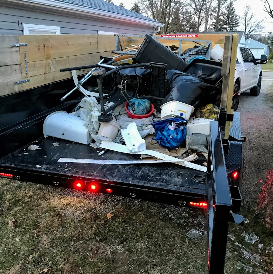 Roll-off dumpster delivered to a residential driveway in Williamstown